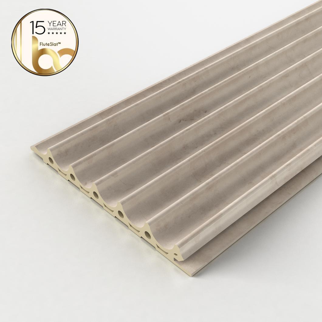 FluteSlat London Rose Stone Wall Panel - 51001