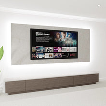 Load image into Gallery viewer, Miami Media Wall - TV Feature Panel &amp; Floor Mounted Units With LED Lights Combo 3
