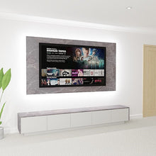 Load image into Gallery viewer, Miami Media Wall - TV Feature Panel &amp; Floor Mounted Units With LED Lights Combo 2
