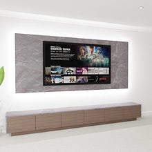 Load image into Gallery viewer, Miami Media Wall - TV Feature Panel &amp; Floor Mounted Units With LED Lights Combo 3
