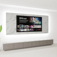 Load image into Gallery viewer, Miami Media Wall - TV Feature Panel &amp; Floor Mounted Units With LED Lights Combo 3
