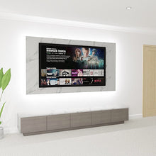 Load image into Gallery viewer, Miami Media Wall - TV Feature Panel &amp; Floor Mounted Units With LED Lights Combo 2
