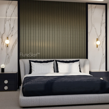 Load image into Gallery viewer, FluteSlat Milan Grey Steel Wall Panel - 704
